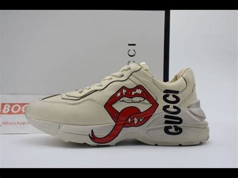 Unboxing & Review Gucci Rhyton Sneaker wigucci with Mouth Print